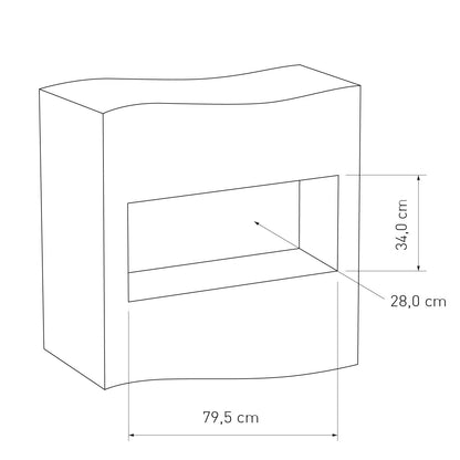 Built-in mailbox EINDHOVEN by Bravios dimensions for in wall installation