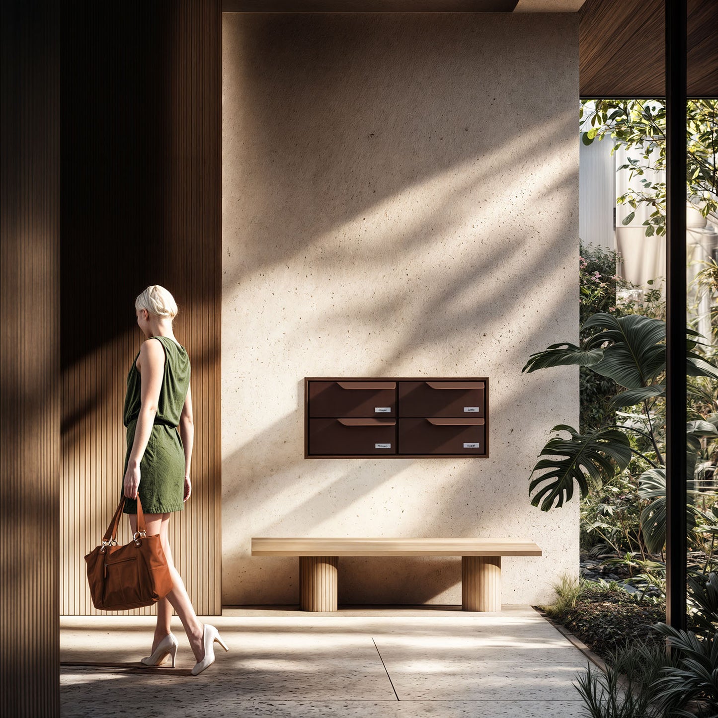 Beautiful built-in mailbox for multi-unit properties EINDHOVEN by Bravios