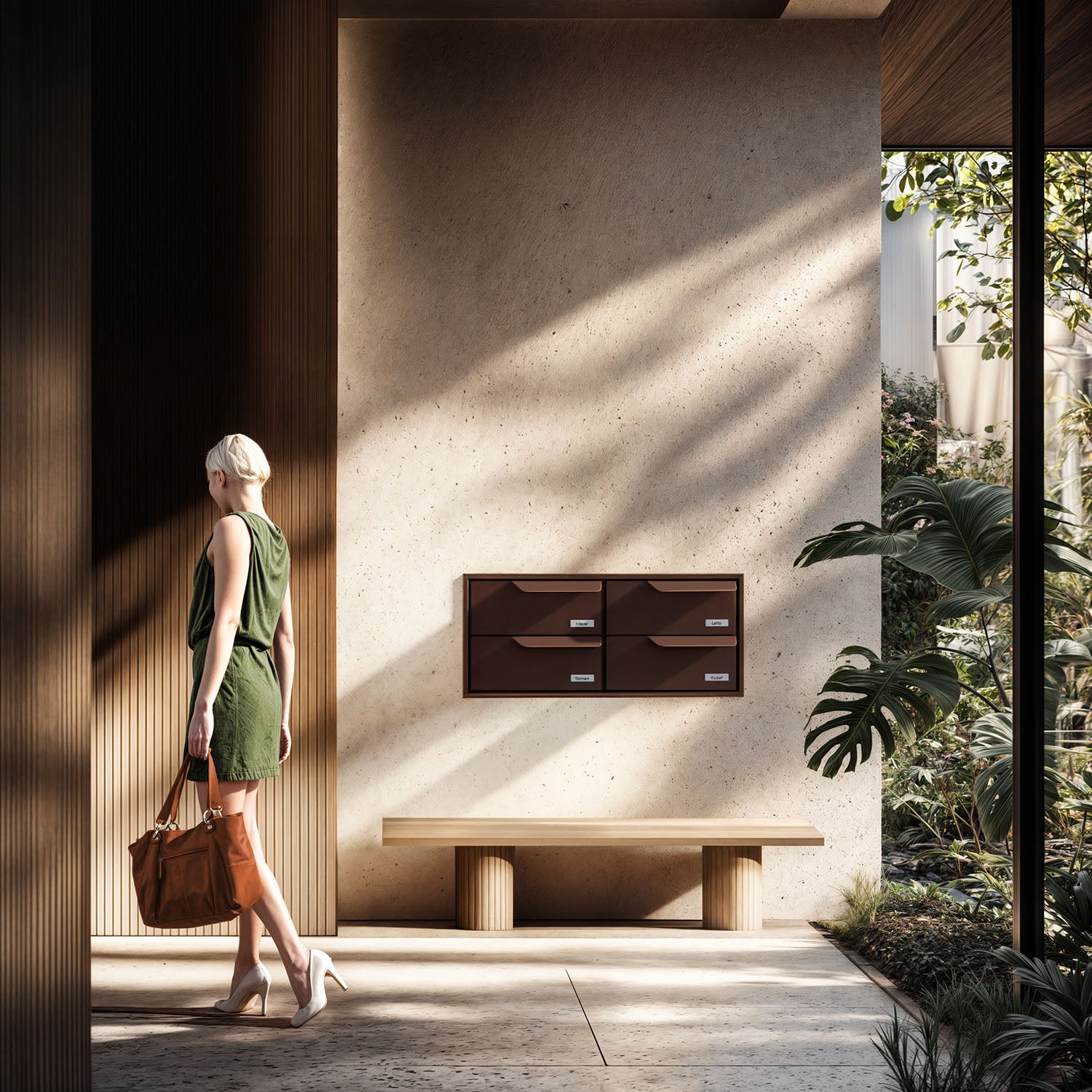 Beautiful built-in mailbox for multi-unit properties EINDHOVEN by Bravios