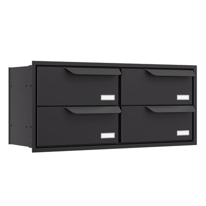 Built-in mailbox EINDHOVEN by Bravios for multi-unit properties in profile view