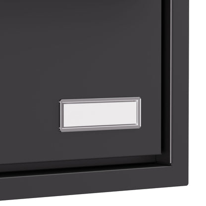 Built-in mailbox EINDHOVEN by Bravios for 3 units has customizable nameplates