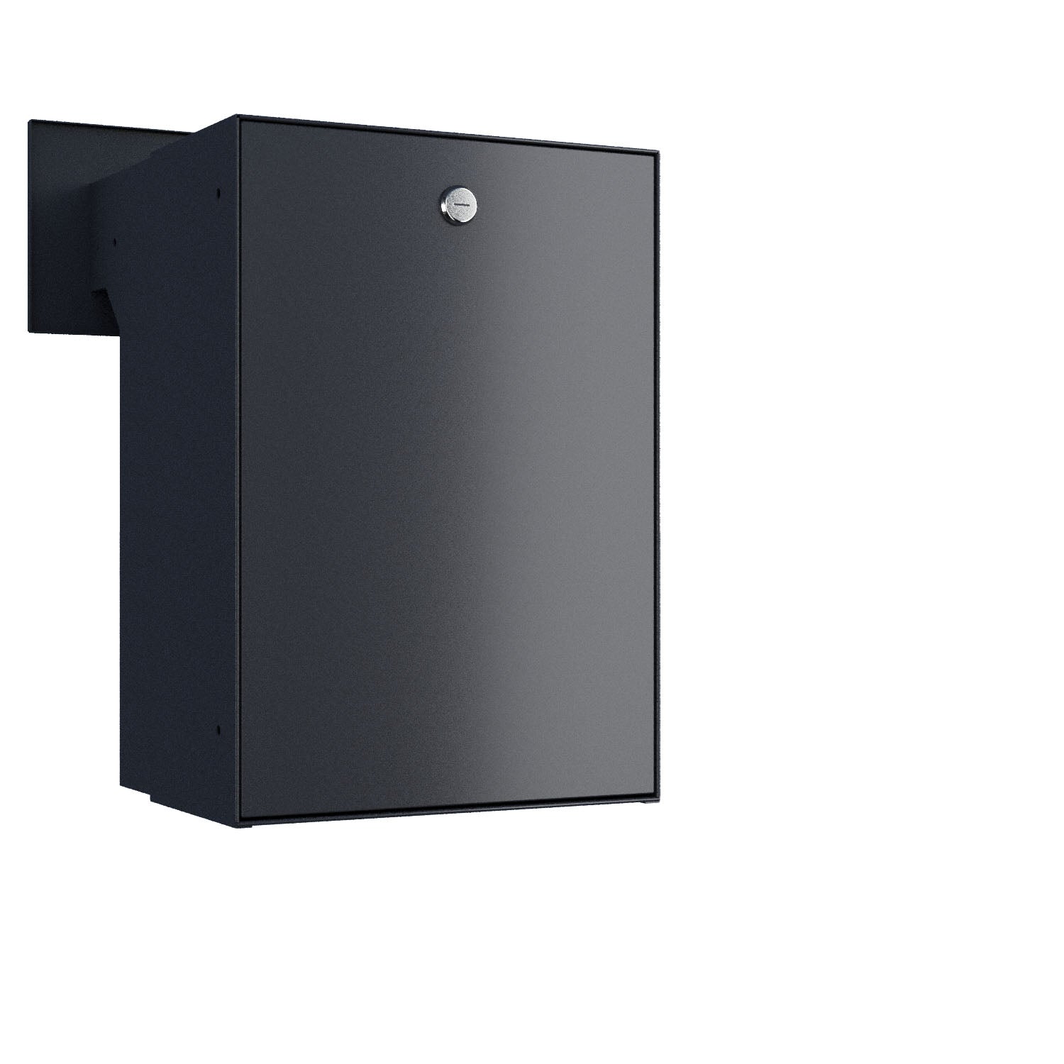Built-In Mailbox - Custom Mailbox Insert - SUPER NOVA by Bravios featuring a sleek black design.