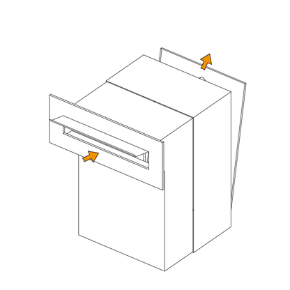 Built-In Mailbox - Custom Mailbox Insert - SUPER NOVA by Bravios, featuring a secure locking design and passthrough mail retrieval.