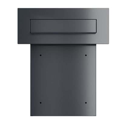 Built-In Mailbox - Custom Mailbox Insert - SUPER NOVA by Bravios in sleek black finish.