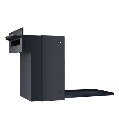 Built-in mailbox designed by Bravios, featuring a stylish passthrough design and secure locking mechanism.