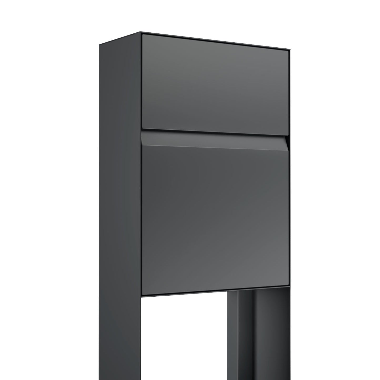 Standalone mailbox - STAND LEON by Bravios in sleek anthracite finish for modern home designs.