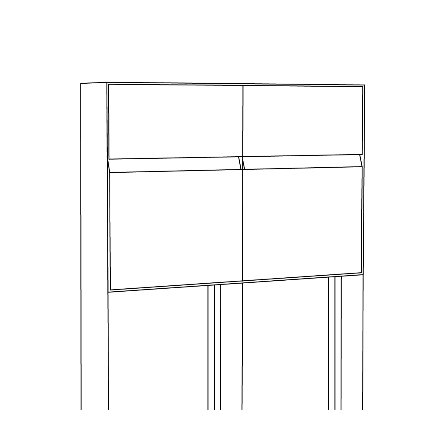 Standalone mailbox - STAND LEON by Bravios in white, elegant contemporary design for modern and traditional homes.