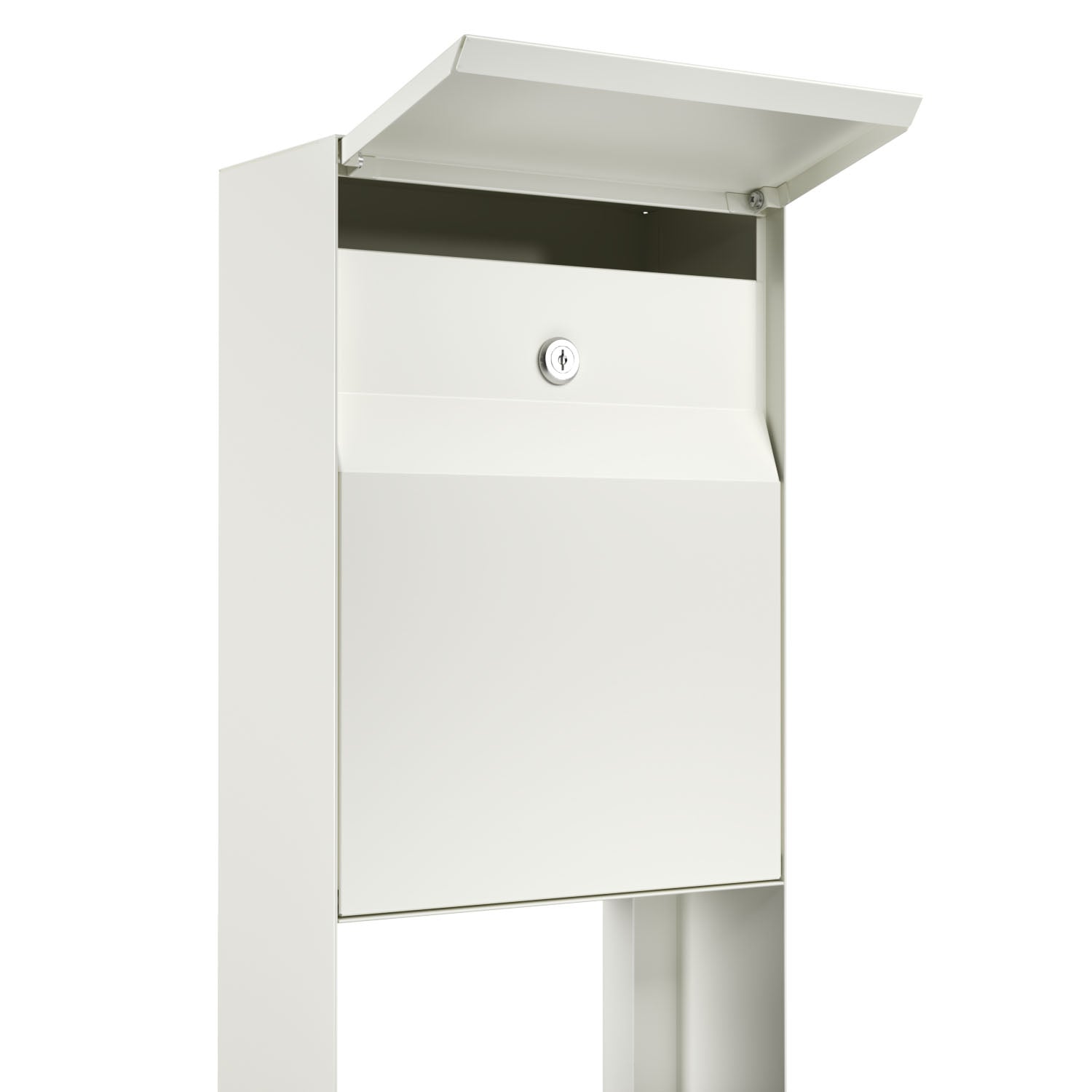 Standalone mailbox - STAND LEON by Bravios in white, featuring a sleek design and secure locking mechanism.