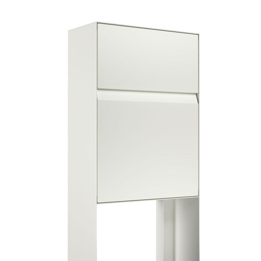 Standalone mailbox - STAND LEON by Bravios in white with a sleek design for modern and traditional homes.