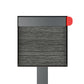 Town Square by Bravios - Large Capacity Mailbox with Post - Anthracite with Jazz Panel