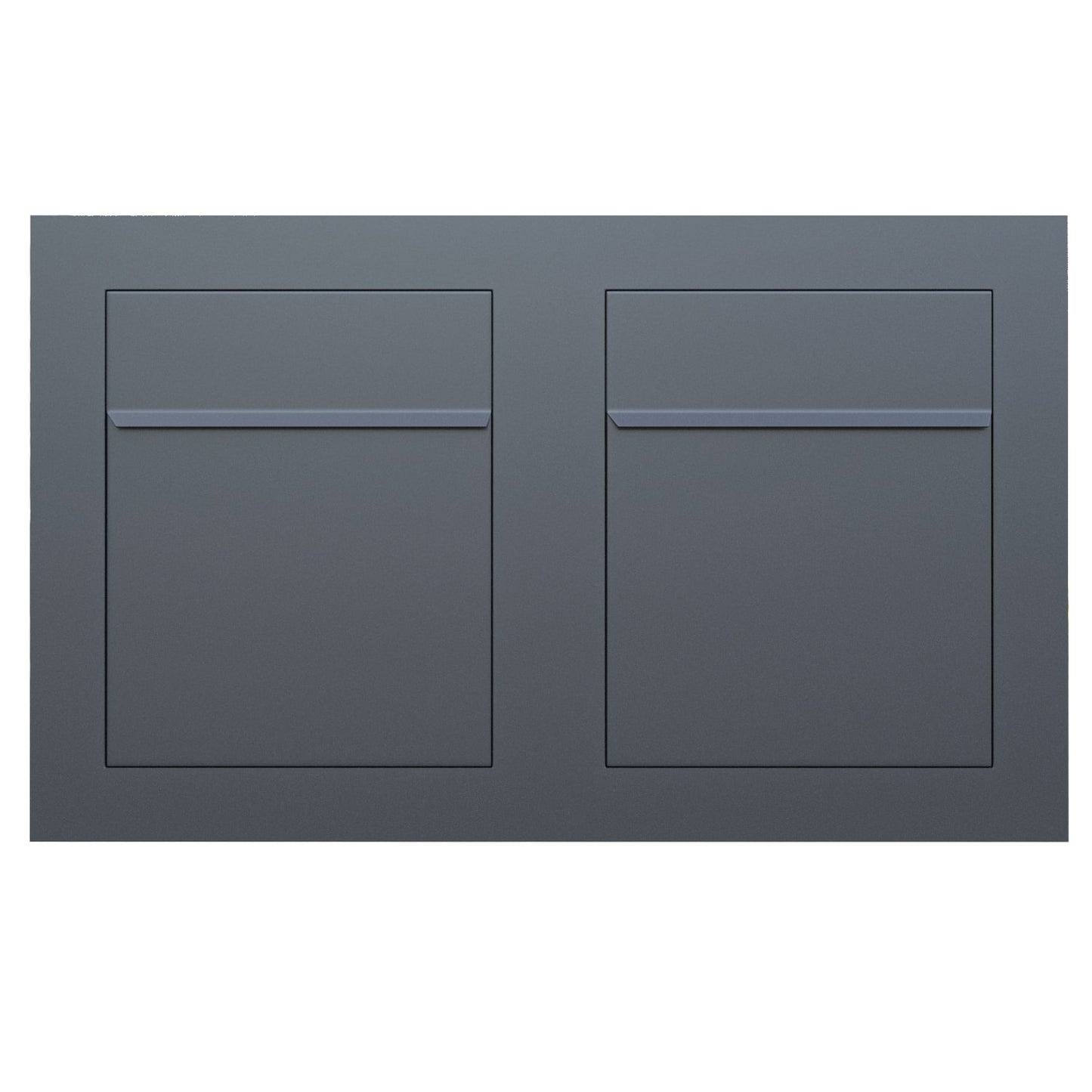 BARI 2 - Contemporary built-in mailbox in anthracite