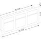 BARI 3 - Contemporary built-in mailbox in high durability anthracite