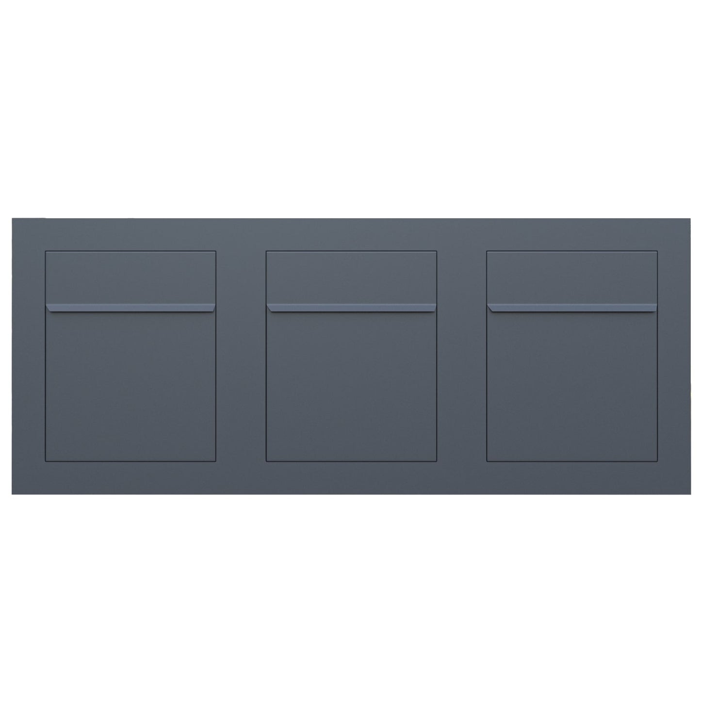 BARI 3 - Contemporary built-in mailbox in high durability anthracite
