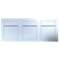 BARI 3 - Contemporary built-in mailbox in stainless steel