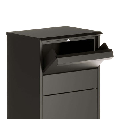 AKSEL by Bravios - Large Modern Parcel Box in black