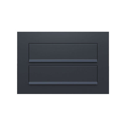 COMO 2 by Bravios - Modern built-in black mailbox