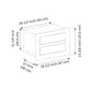 COMO 2 by Bravios - Modern built-in black mailbox