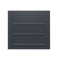 COMO 3 by Bravios - Modern built-in black mailbox