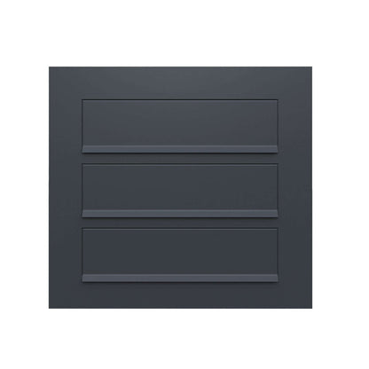 COMO 3 by Bravios - Modern built-in black mailbox