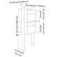 SOPRANO 2 by Bravios - Modern post-mounted 2-unit black mailbox