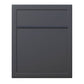 BASE by Bravios - Modern wall-mounted anthracite mailbox