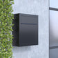 BASE by Bravios - Modern wall-mounted stainless steel mailbox