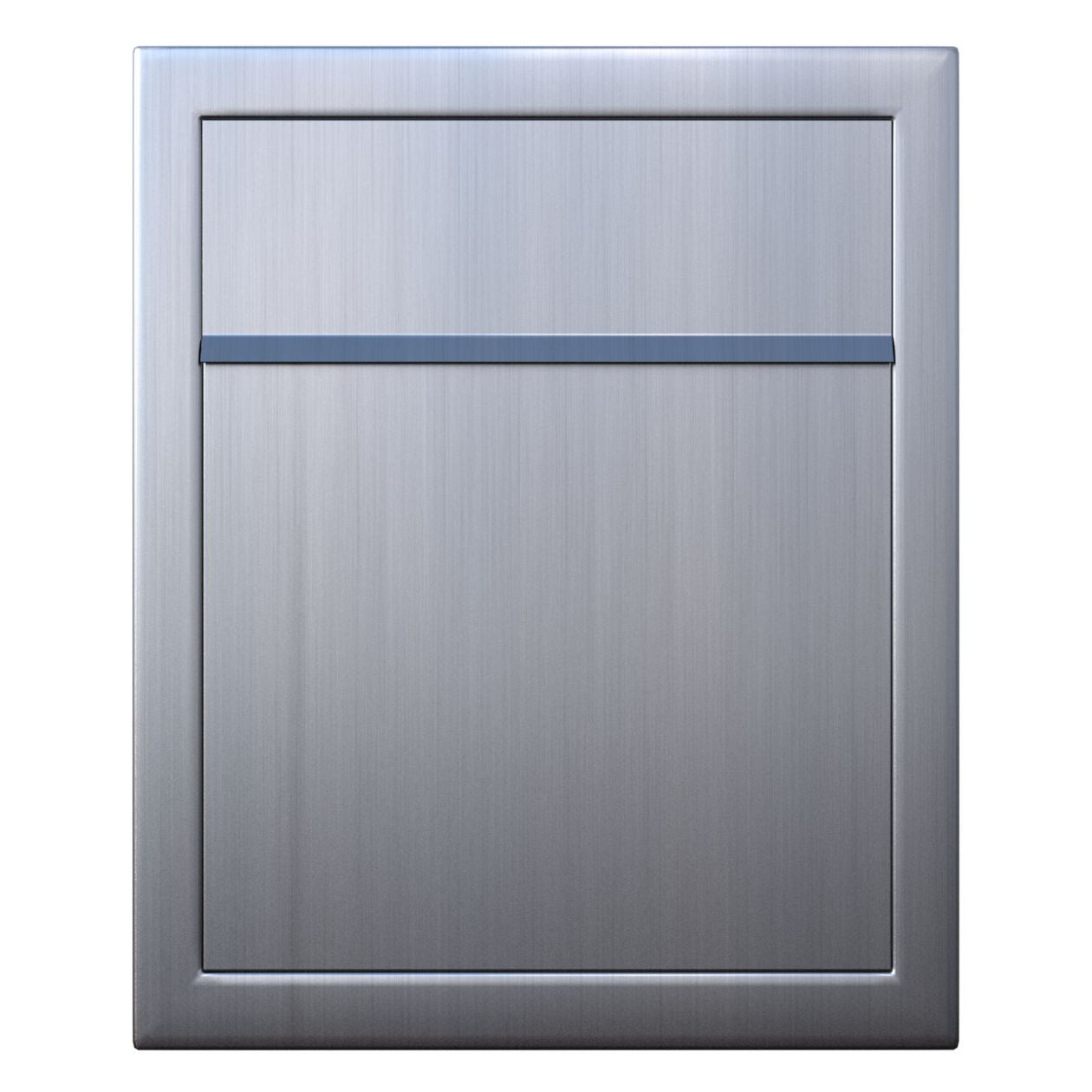 BASE by Bravios - Modern wall-mounted stainless steel mailbox