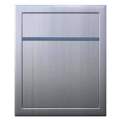 BASE by Bravios - Modern wall-mounted stainless steel mailbox