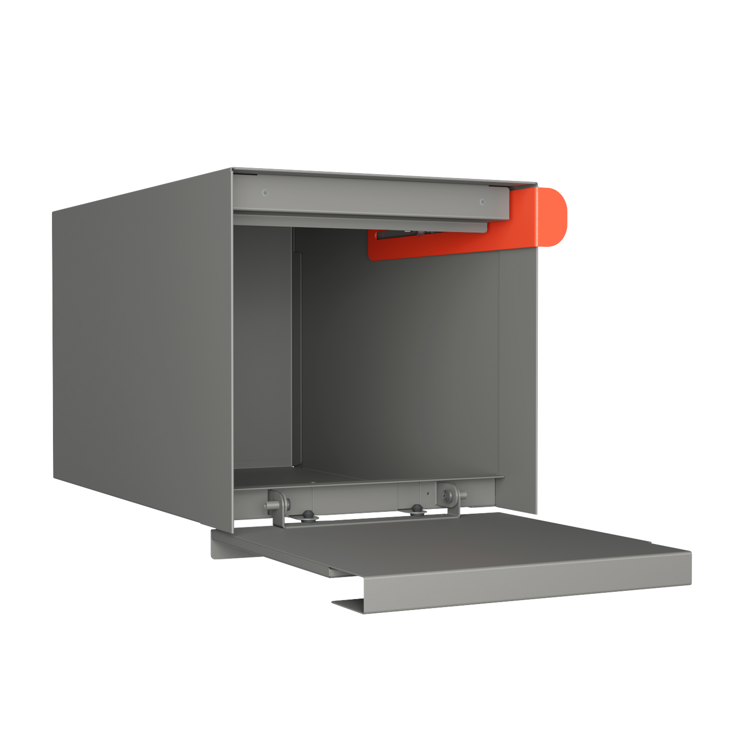 TOWN SQUARE Mailbox by Bravios - Large capacity gray mailbox (without post)