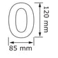 House Numbers by Bravios in white