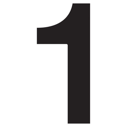 House Numbers by Bravios in black