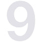 House Numbers by Bravios in white (stainless steel)