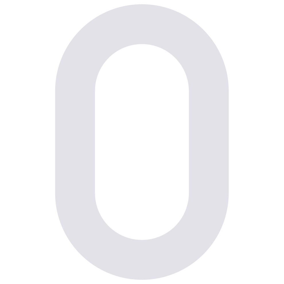 Adhesive street numbers for mailboxes in white