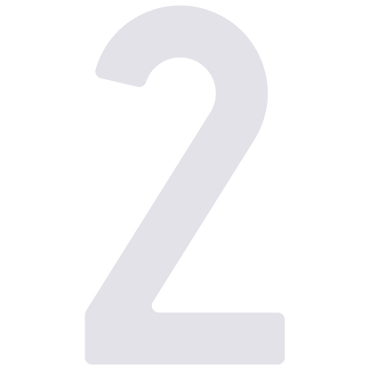 Adhesive street numbers for mailboxes in white