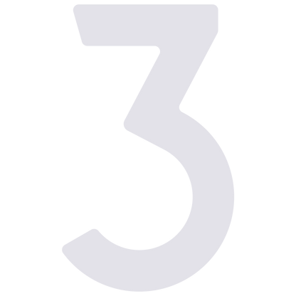 Adhesive street numbers for mailboxes in white