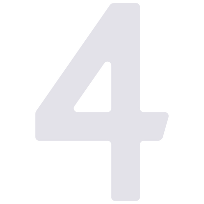 Adhesive street numbers for mailboxes in white