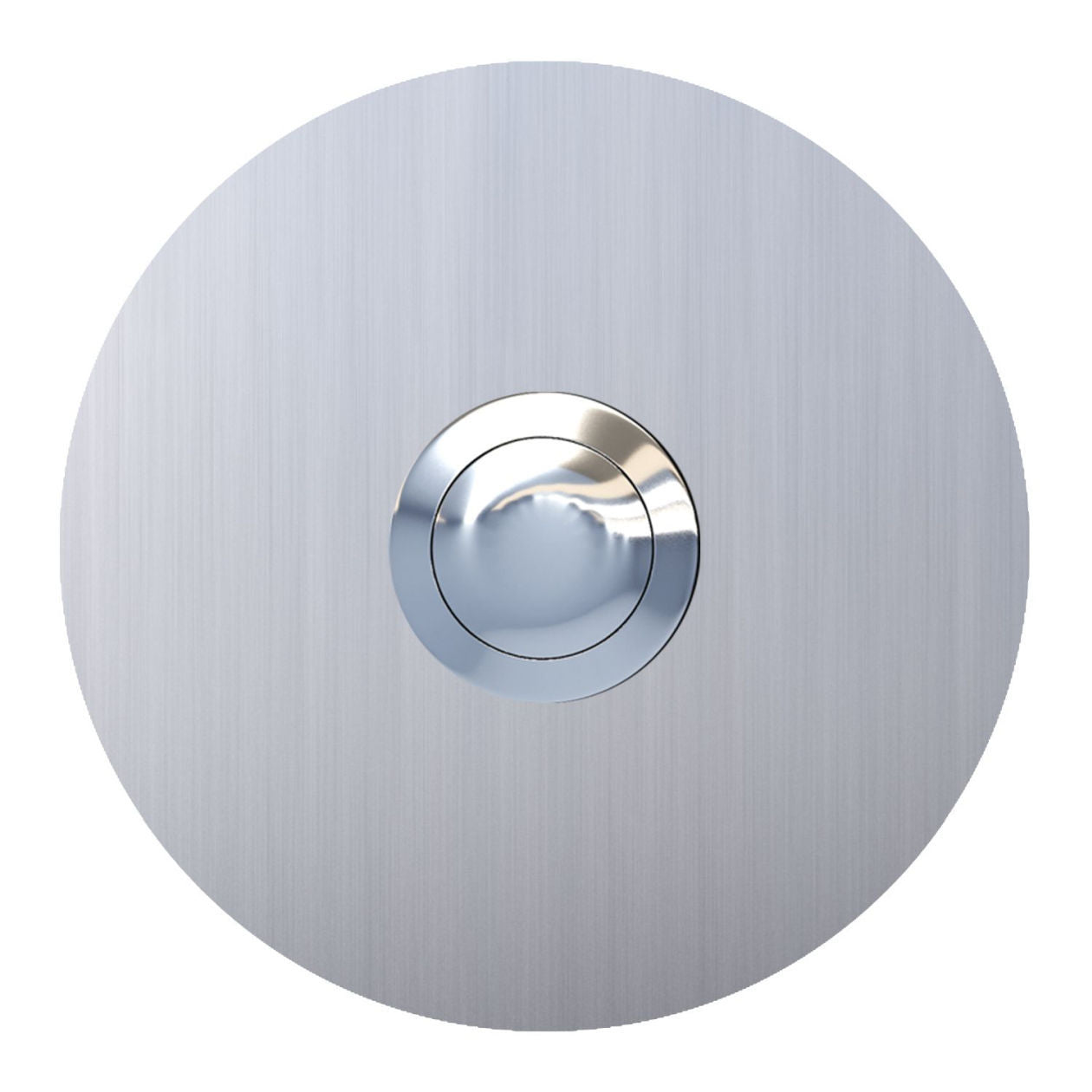 KREIS – Contemporary stainless-steel door bell in black, gray, white or brushed stainless steel