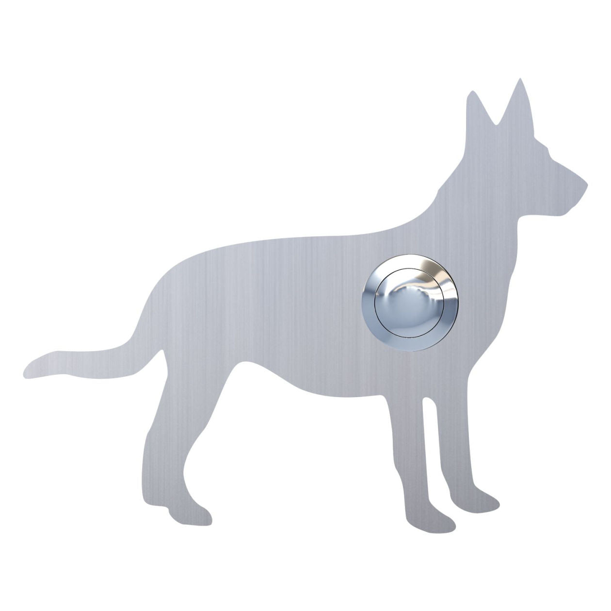 HUND "Emma" – German Shepard dog-shaped stainless-steel door bell