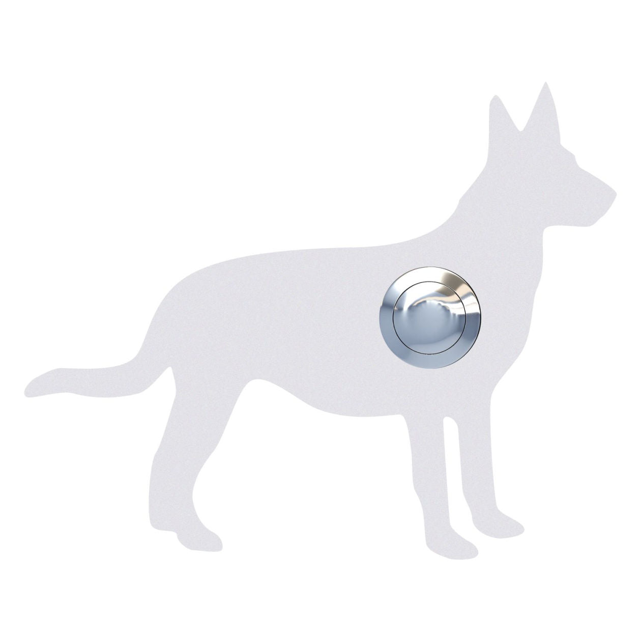 HUND "Emma" – German Shepard dog-shaped stainless-steel door bell