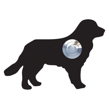 HUND "Balu" – Golden Retriever dog-shaped door bell in stainless steel
