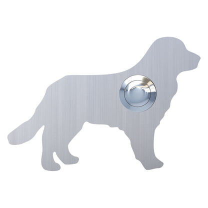HUND "Balu" – Golden Retriever dog-shaped door bell in stainless steel