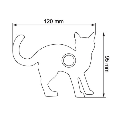 KATZE "Leo" – Cat shaped stainless-steel door bell