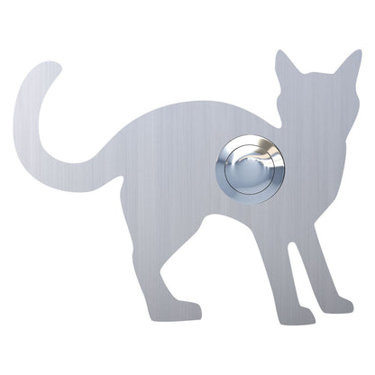 KATZE "Leo" – Cat shaped stainless-steel door bell