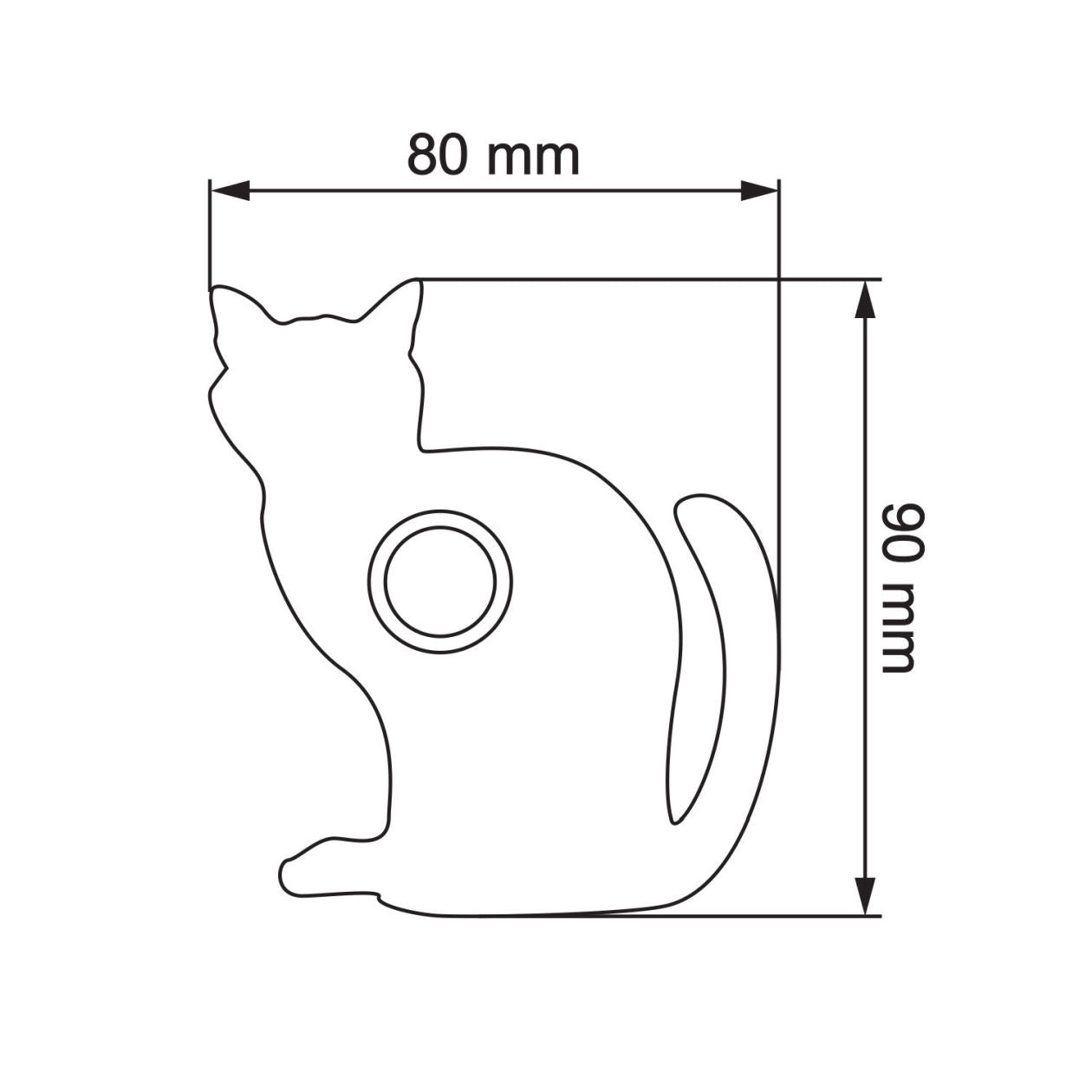 KATZE – Cat-shaped door bell in stainless steel