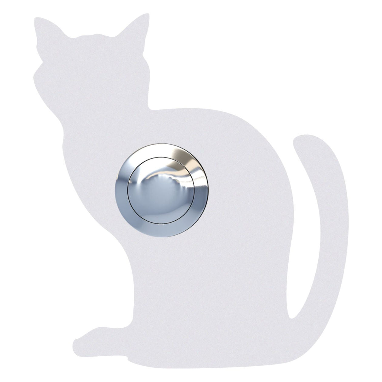KATZE – Cat-shaped door bell in stainless steel