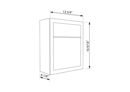 BASE by Bravios - Modern wall-mounted stainless steel mailbox