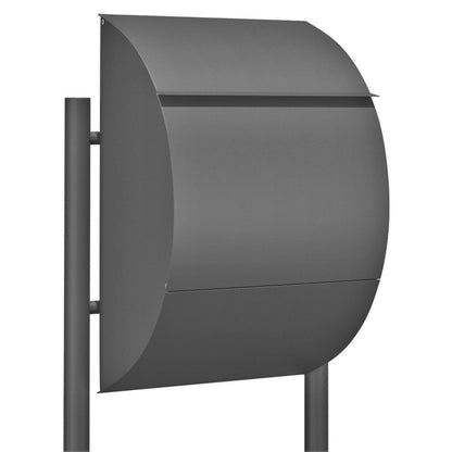 STAND JUMBO by Bravios - Modern post-mounted anthracite mailbox