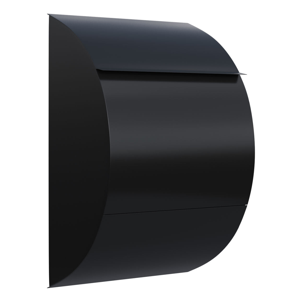 JUMBO by Bravios - Modern wall-mounted black mailbox in black