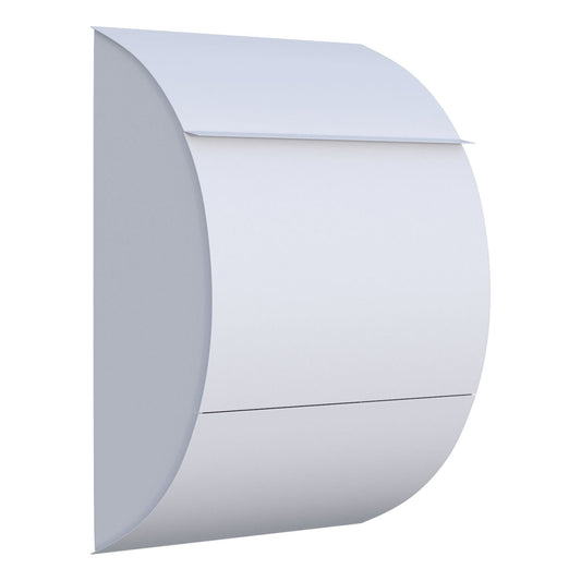 JUMBO by Bravios - Modern wall-mounted white mailbox