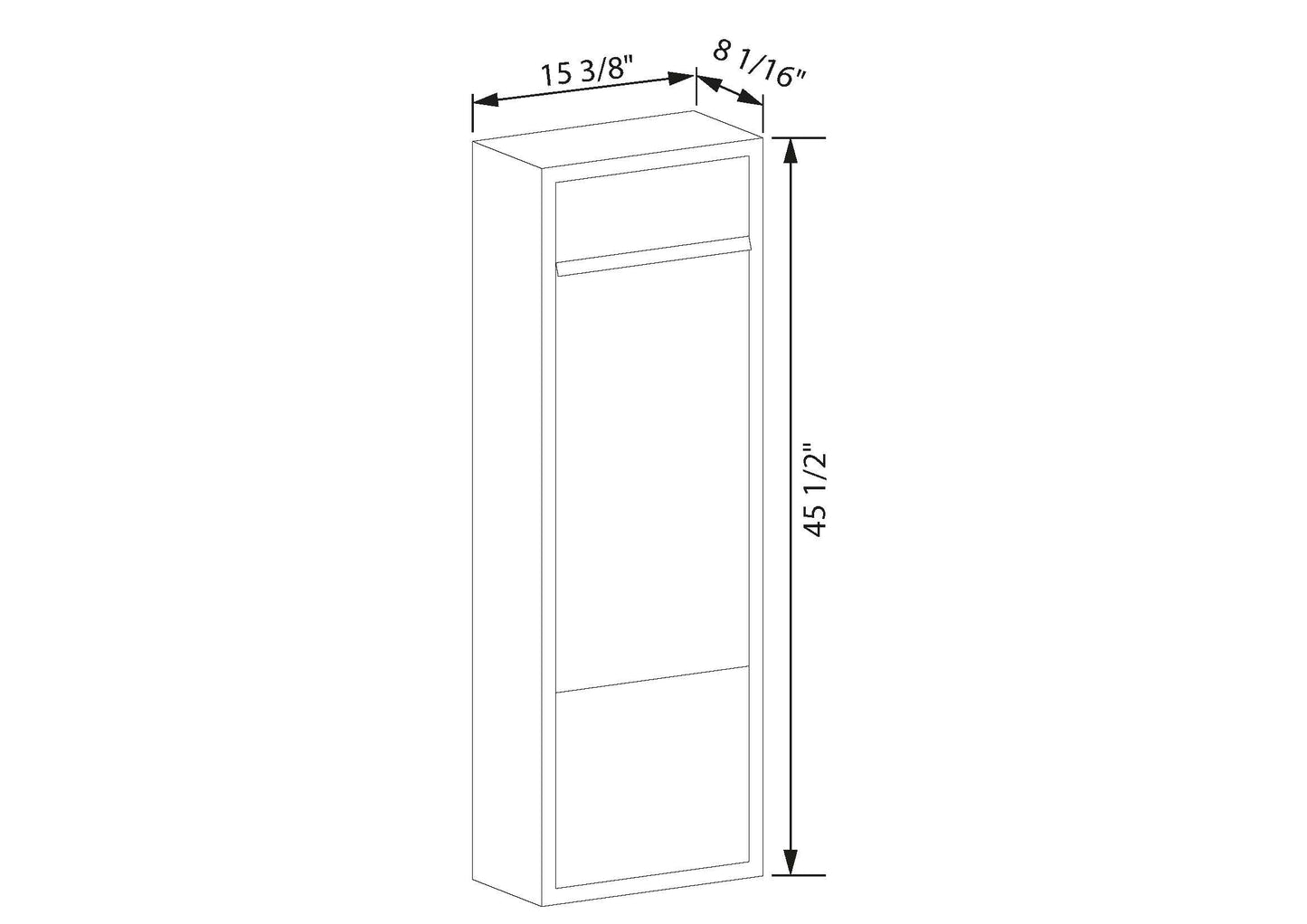 BIG BOX by Bravios - Modern stand-alone white mailbox